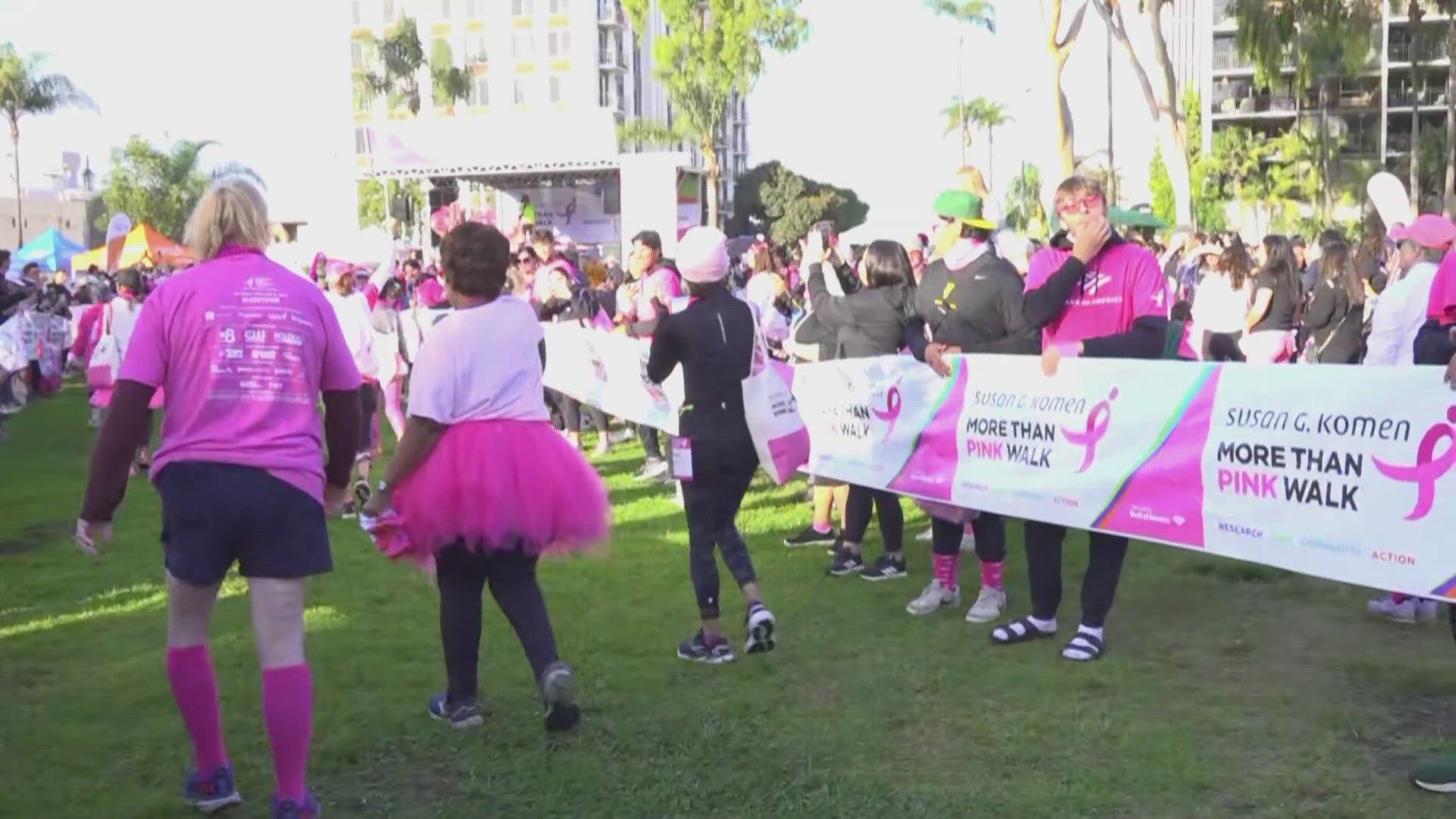 Live coverage from Balboa Park and the kickoff of the More Than Pink Walk to raise funds for research aimed at ending breast cancer.