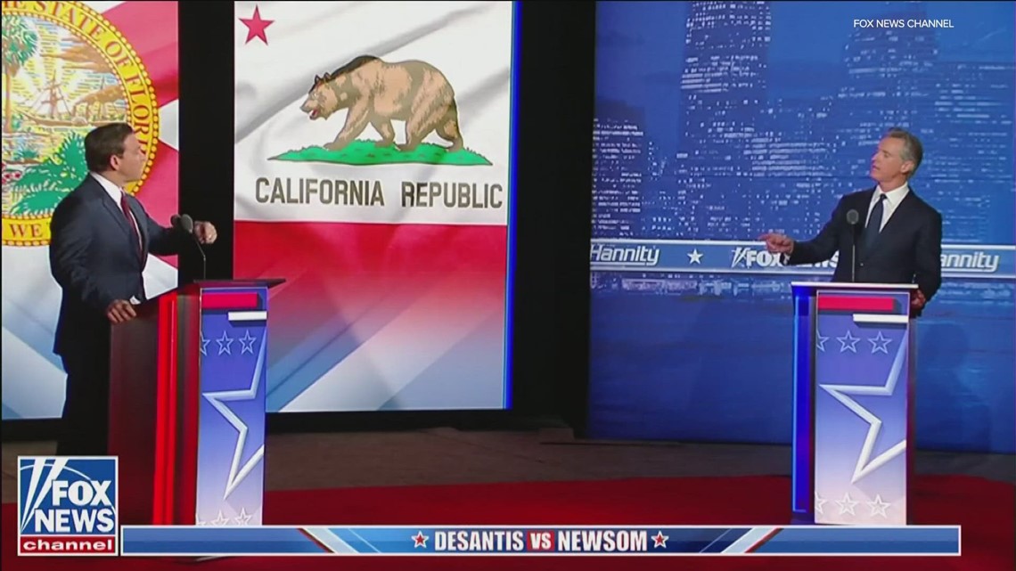 Newsom and DeSantis faceoff in debate