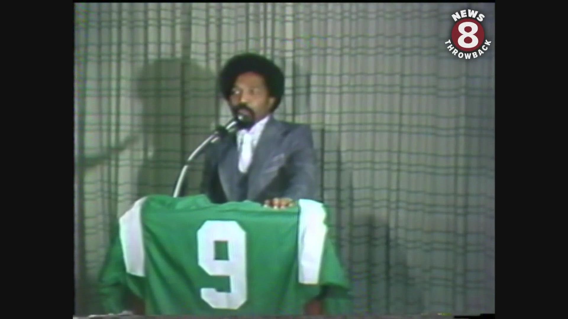 Marcus Allen's Lincoln High jersey retired 1977