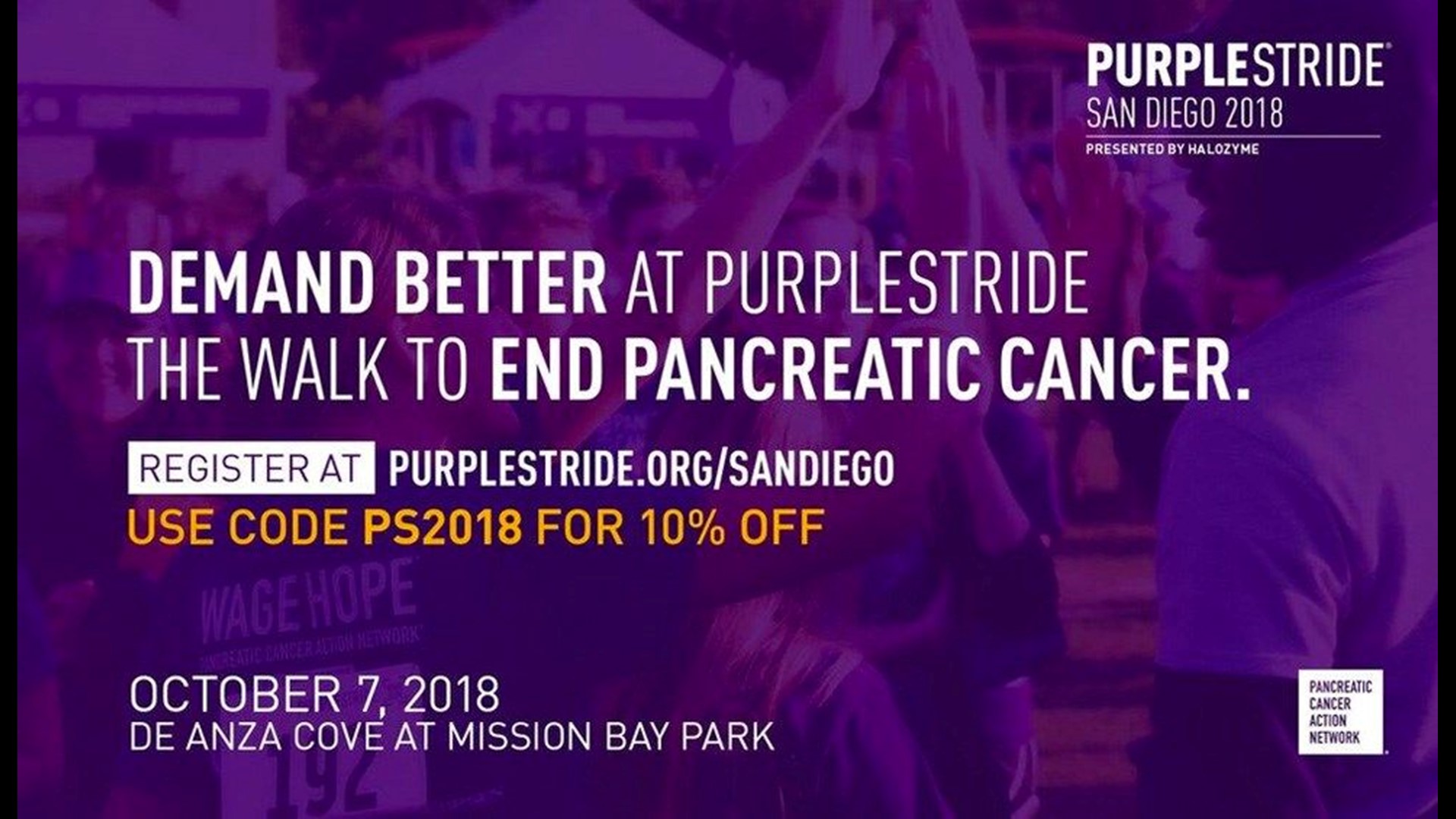 PurpleStride San Diego 2018 The walk to end pancreatic cancer