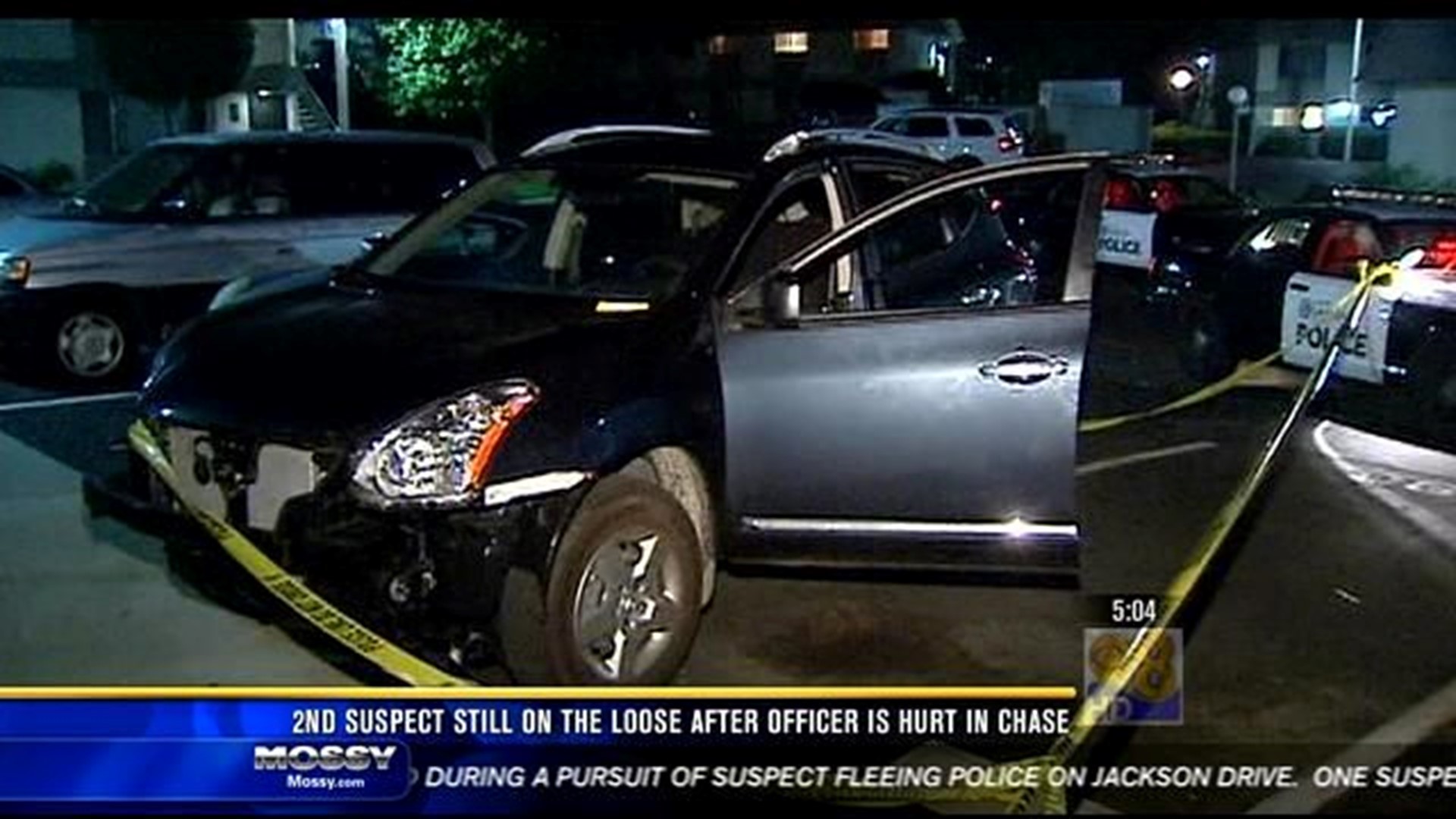 Second suspect on the loose after officer is hurt in chase | cbs8.com
