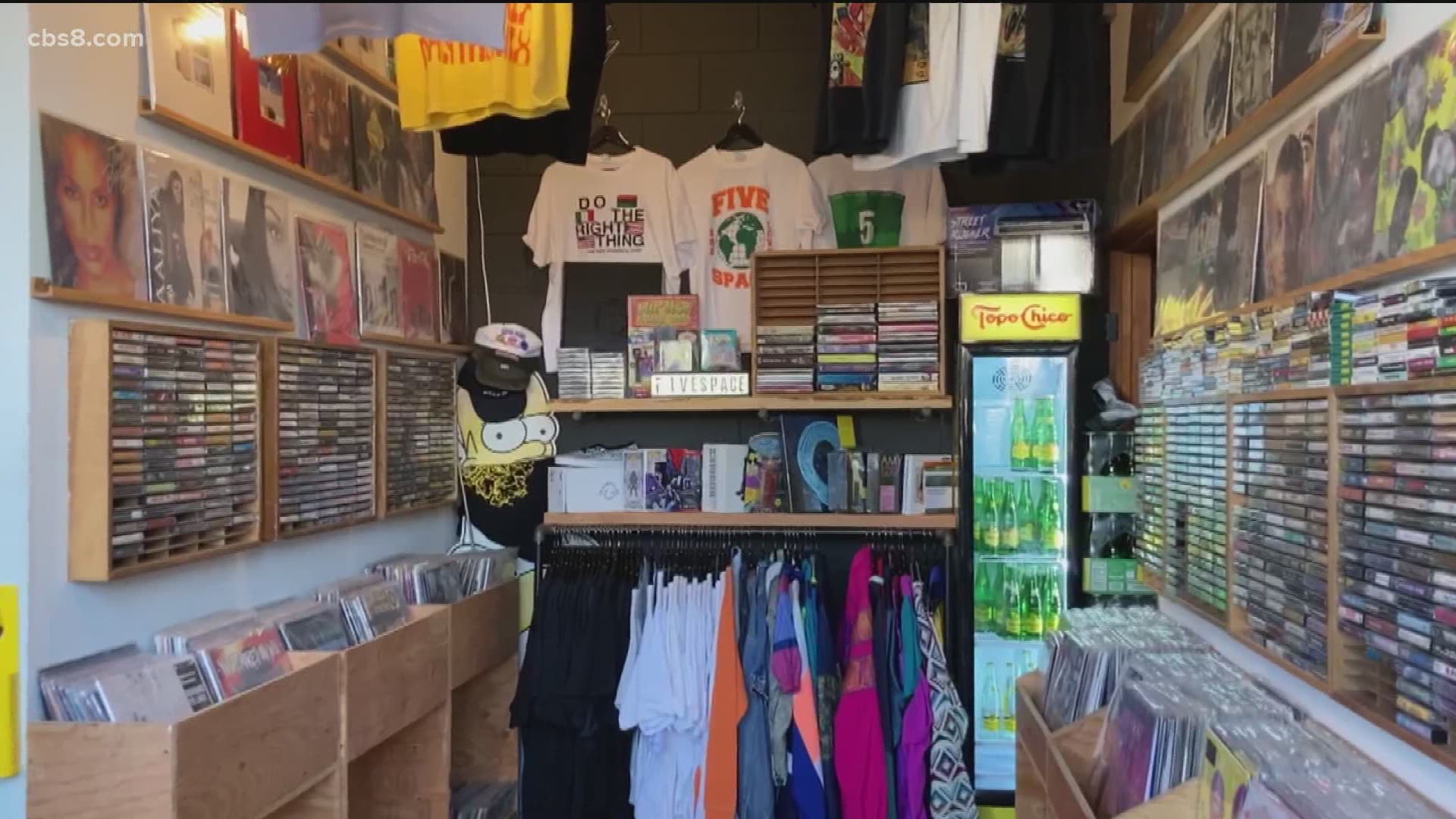 Fivespace Shop is a Black-owned record shop in North Park with a deep Hip Hop selection.
