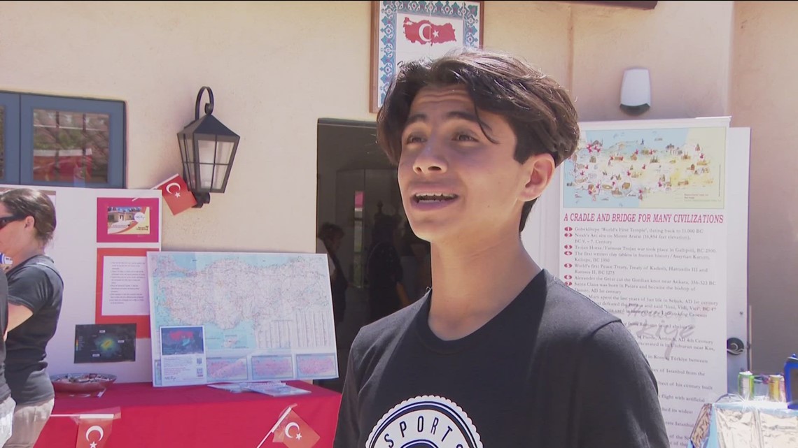 A 14-year-old San Diego student helps Türkiye earthquake victims