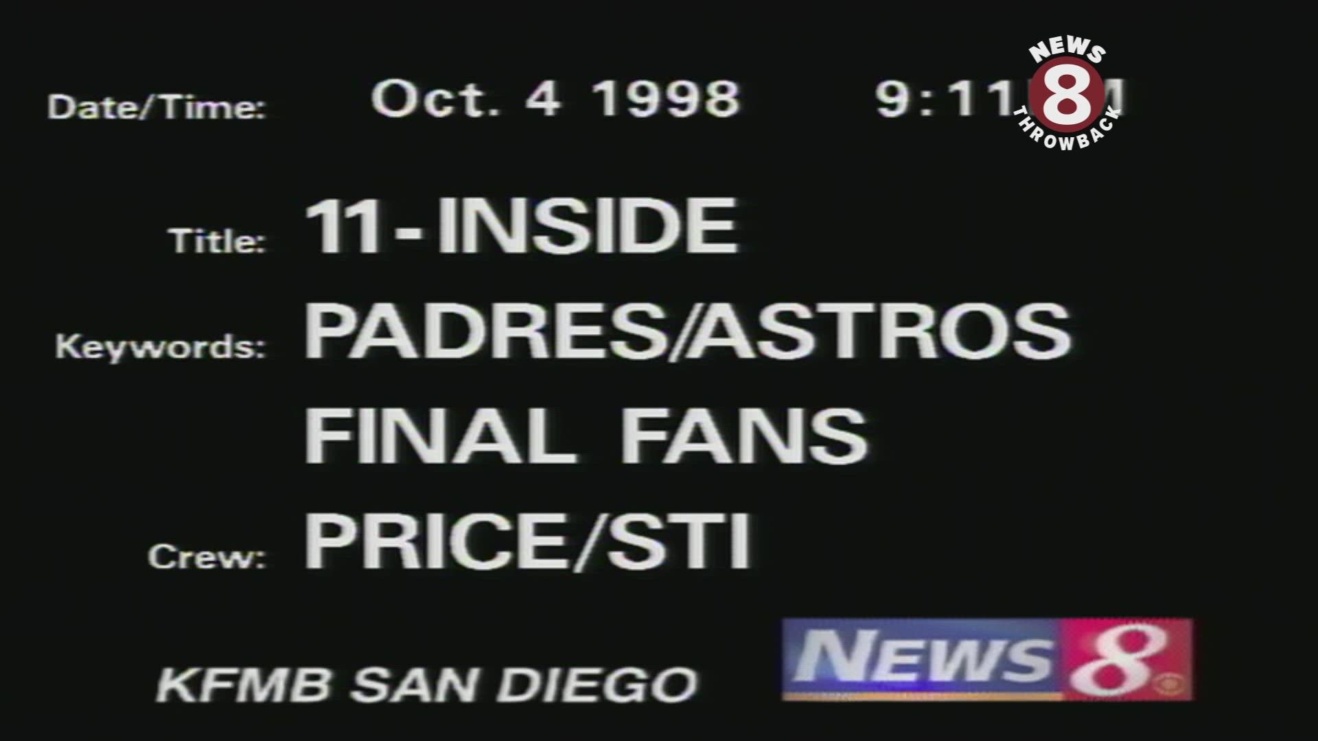 San Diego Padres in playoffs 1998