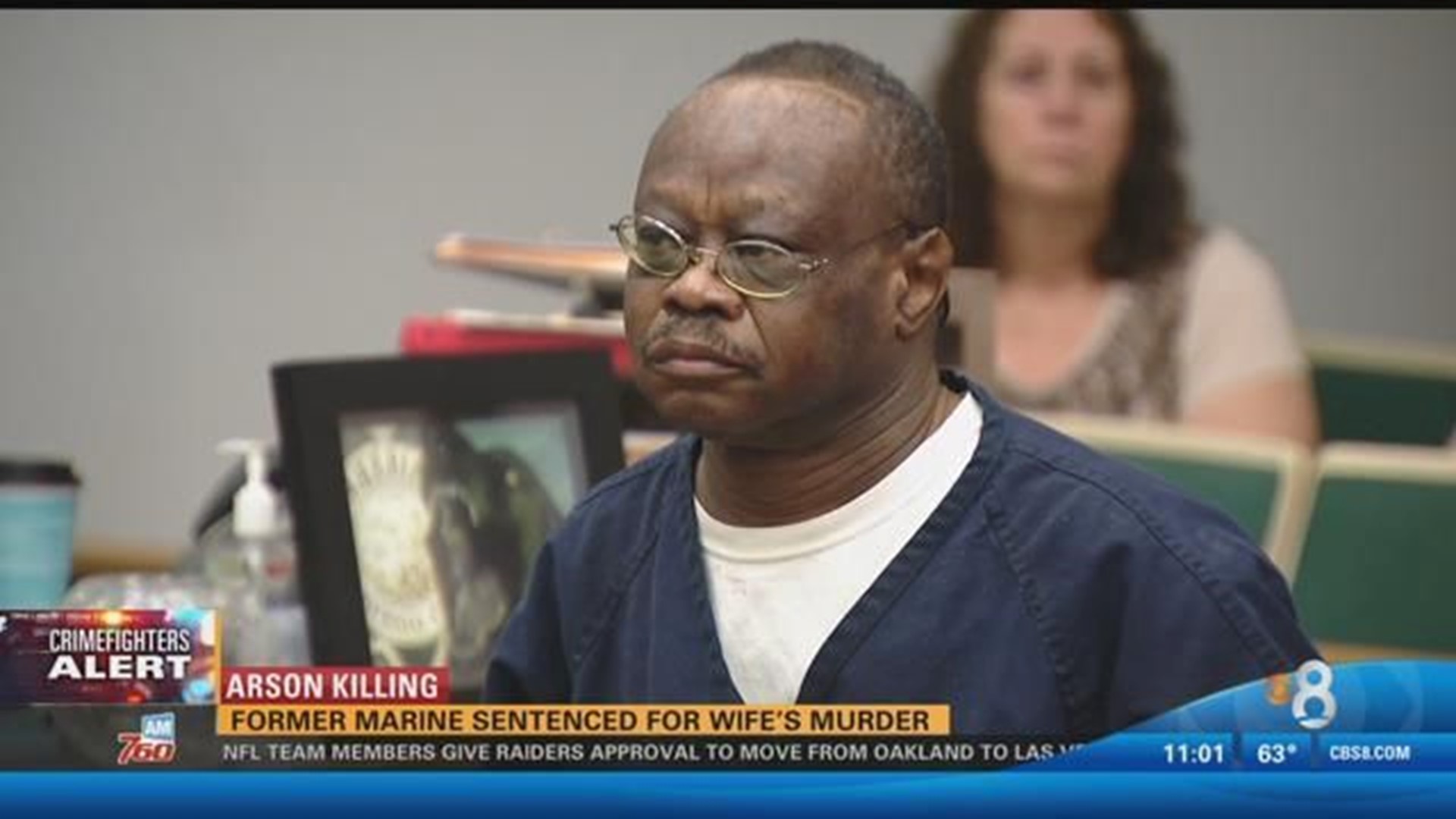 Marine sentenced to life in prison for wife's murder | cbs8.com