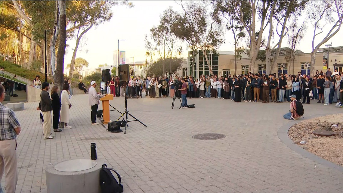 Vigil at UC San Diego honors victims of Islamic Center shooting