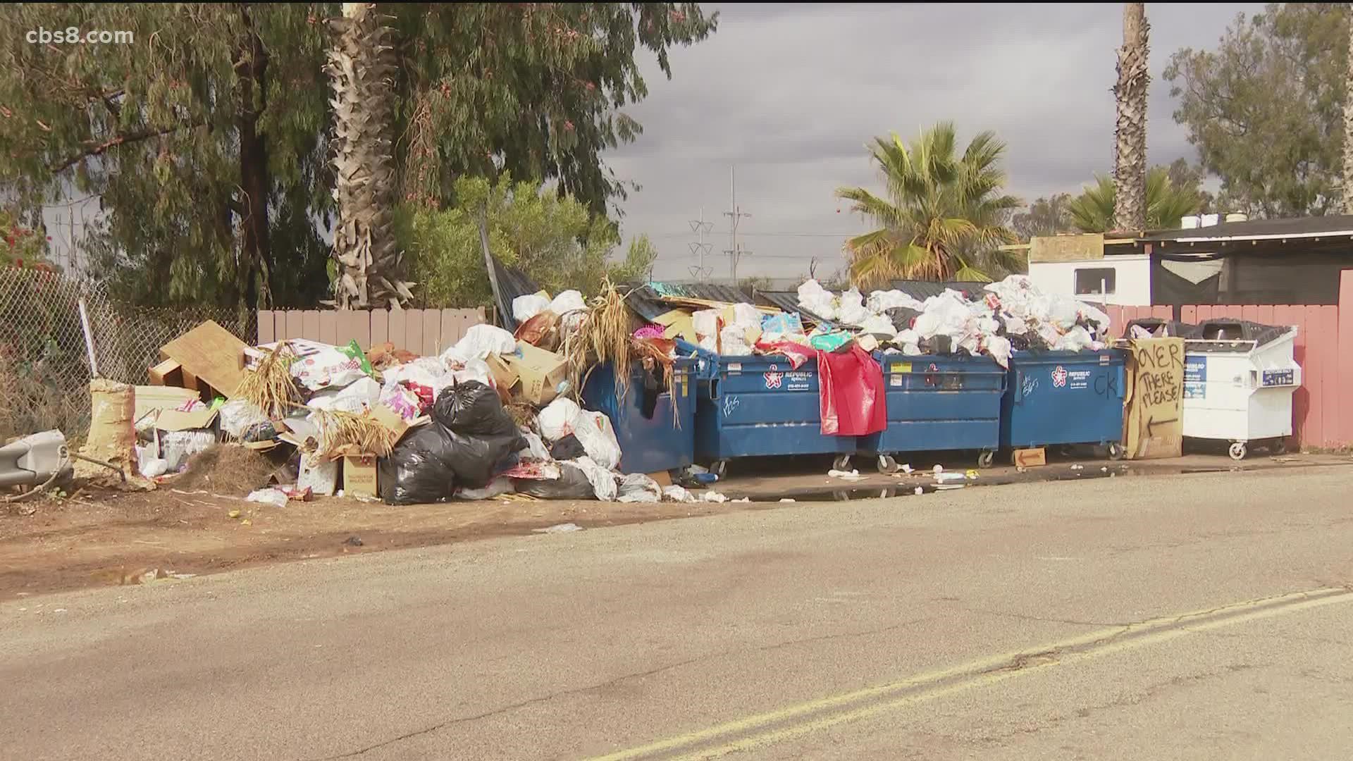 Sanitation workers strike in Chula Vista, San Diego continues