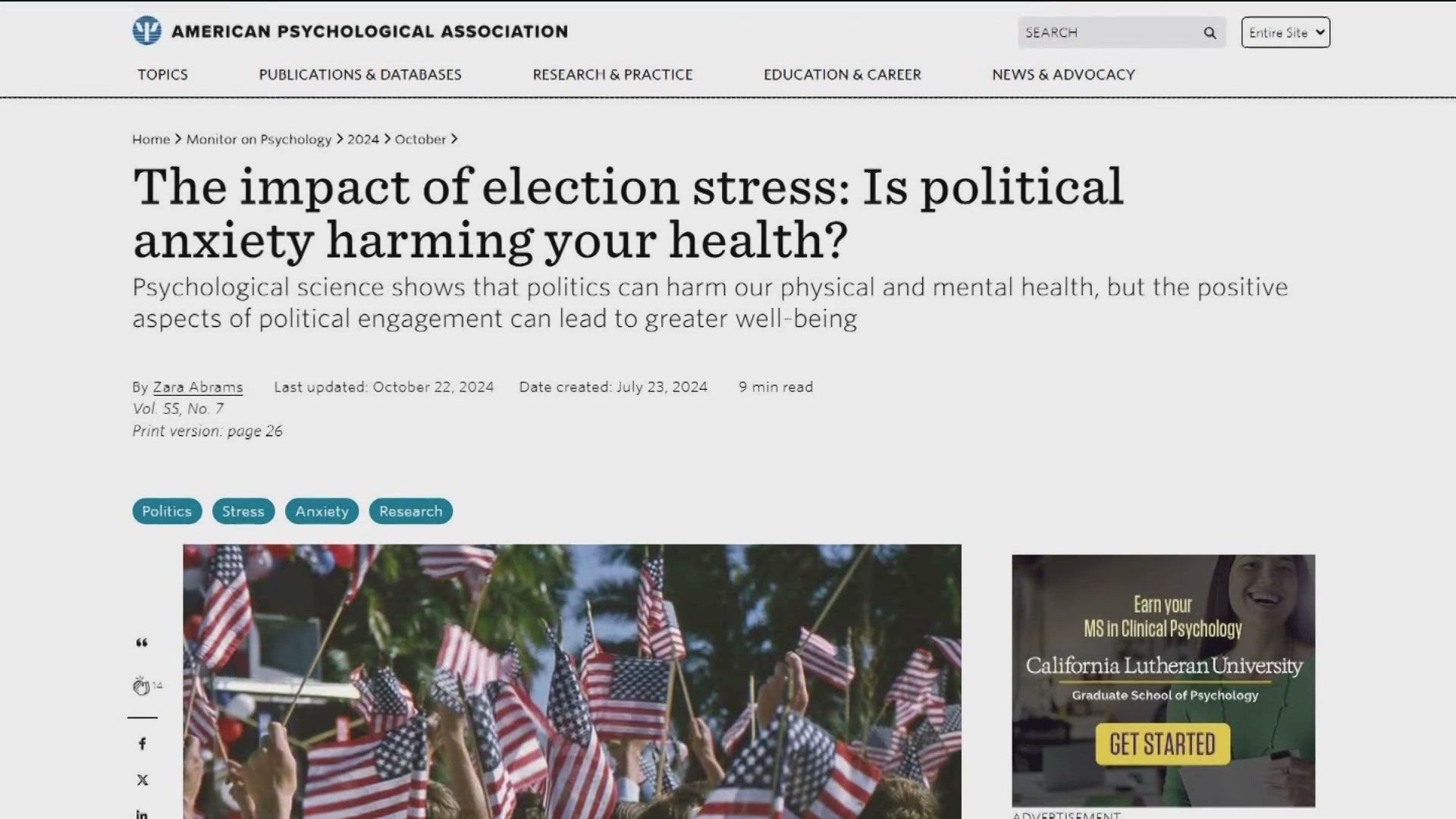 CBS 8's Abbie Black reports on ways to cope with what has been a stressful and polarizing election season.