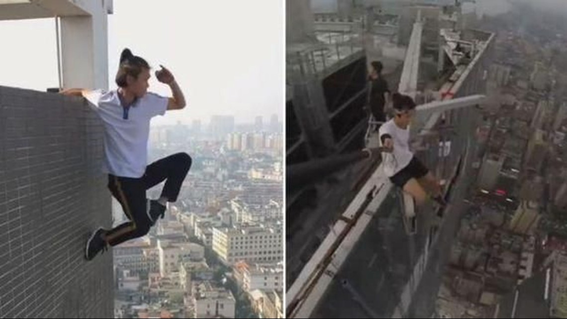 Daredevil climber dies during stunt on 62story skyscraper in China