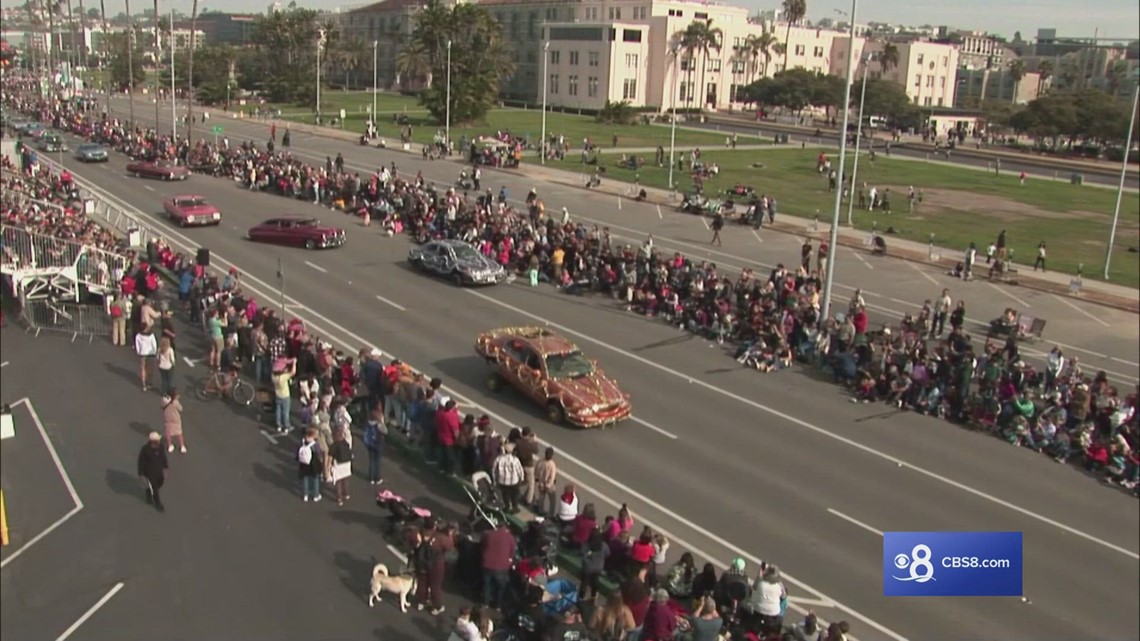 San Diego Holiday Bowl Parade 2023 | United Lowrider Coalition | cbs8.com