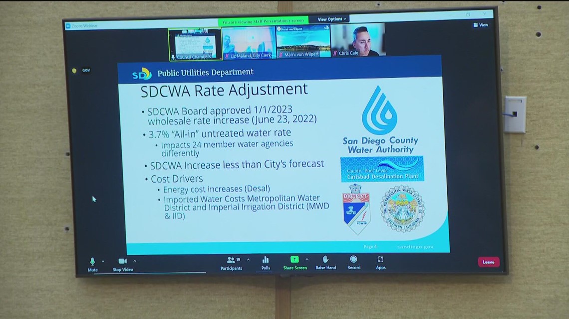 San Diego homeowners concerned about upcoming water, sewer rate hikes