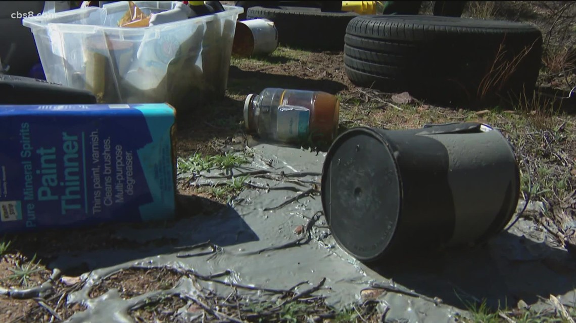 Illegal dumping sites appearing in Cleveland National Forest
