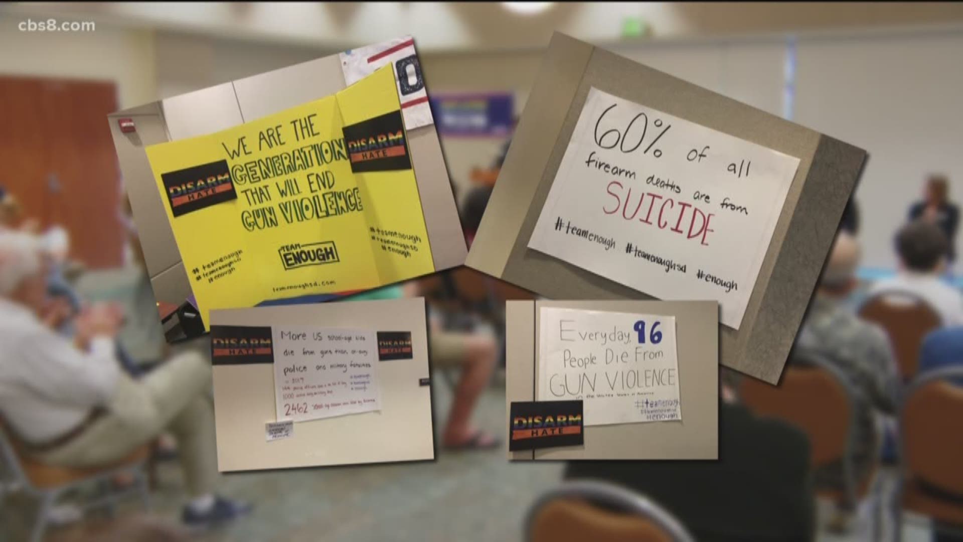Students from seven North County San Diego high schools worked on the event inviting elected officials and representatives from gun violence prevention organizations