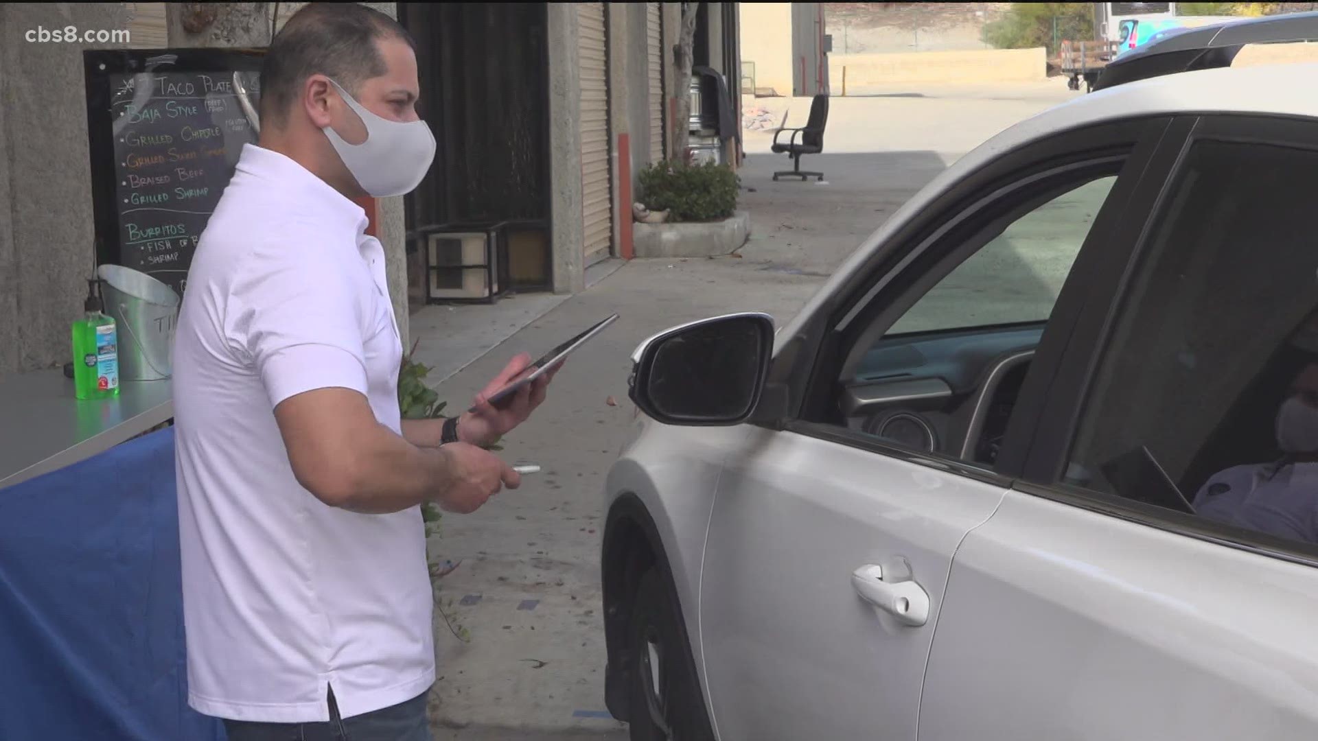 Casanova Fish Tacos Catering of Spring Valley hosted a pop-up, drive-thru event Saturday, inviting other businesses to participate.