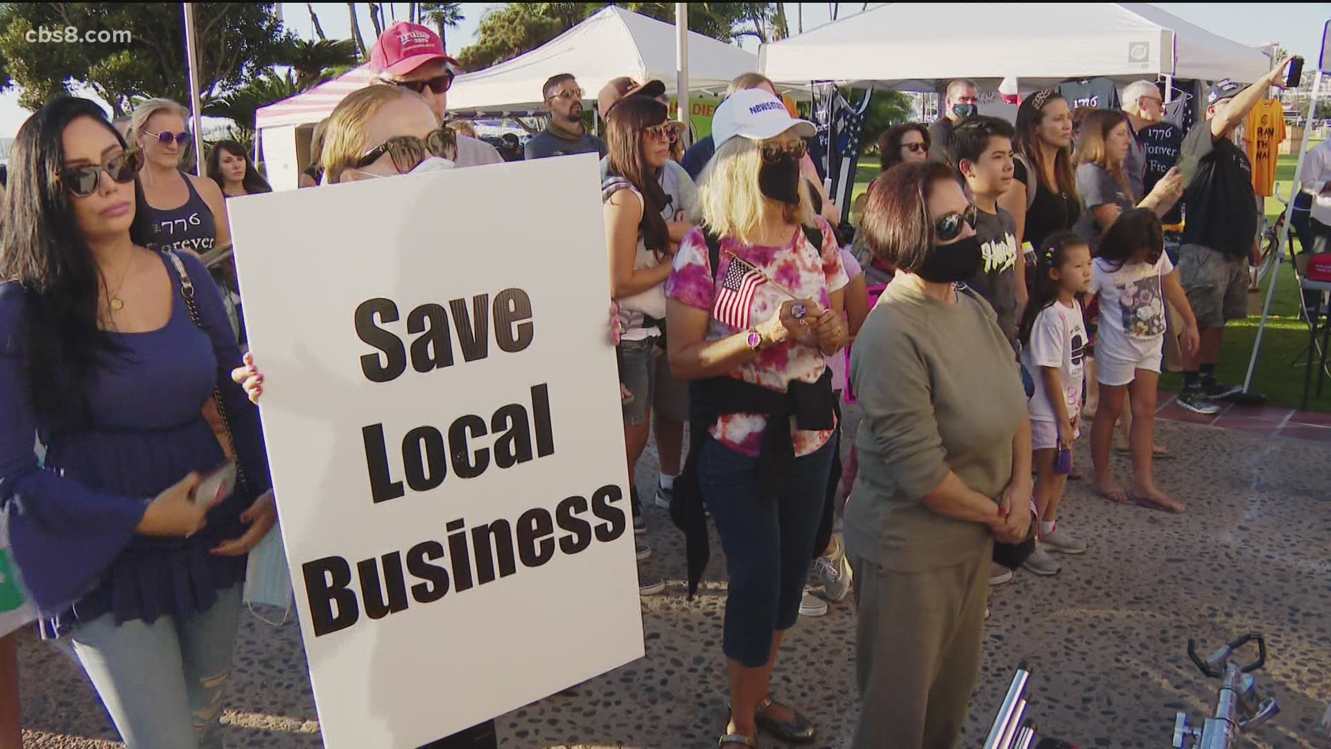 "We have businesses that are being punished," said one San Diego County supervisor.