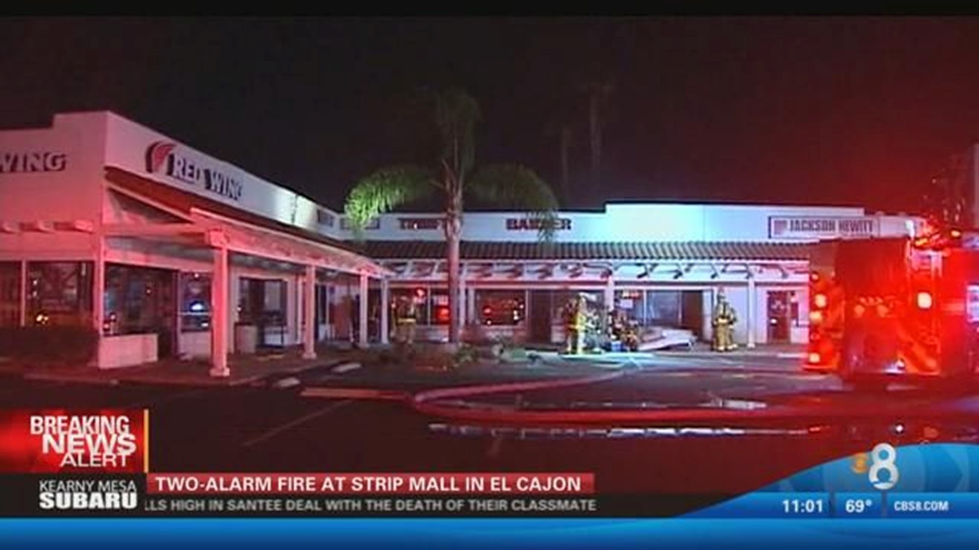 Fire damages thrift shop in El Cajon