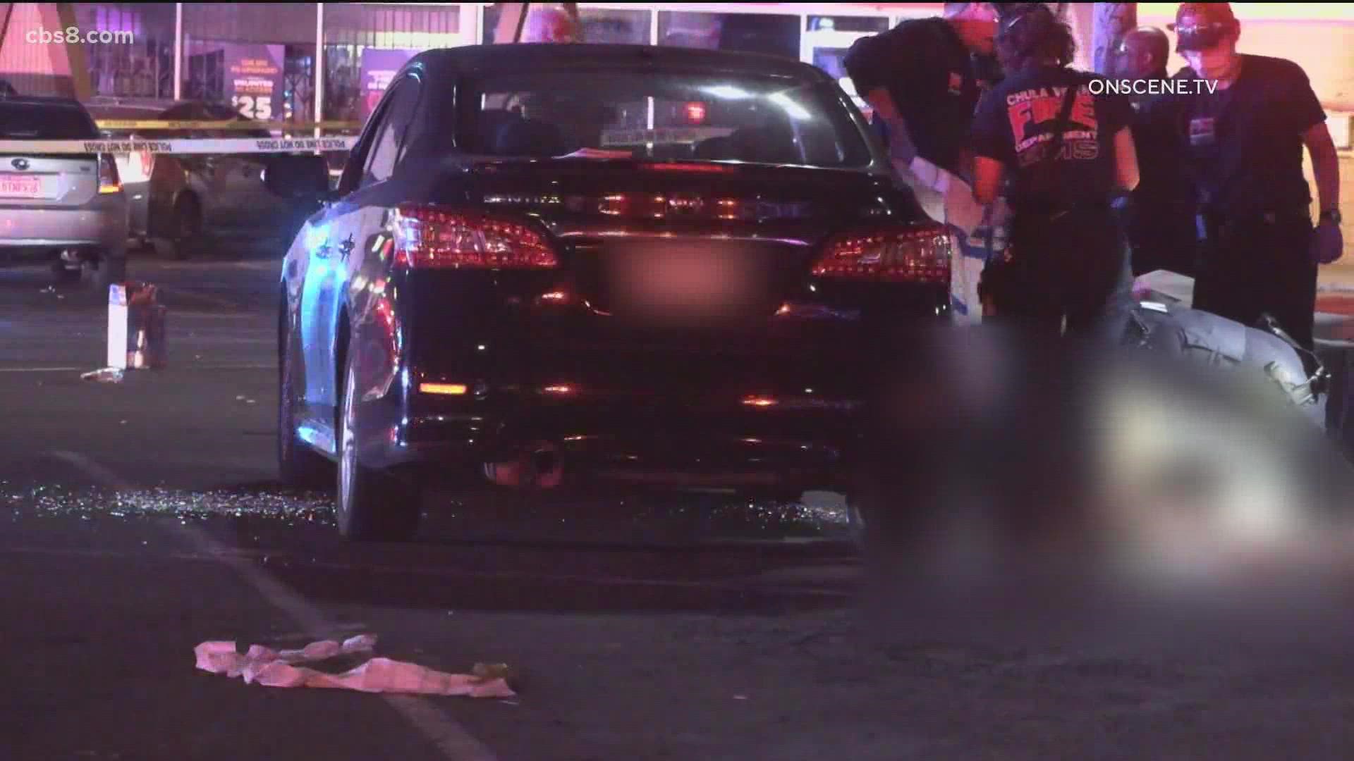 A 41-year-old man was shot to death and a teenager was wounded Saturday outside a bar.