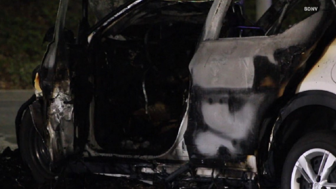Man dies when SUV crashes into tree, bursts into flames in El Cajon ...