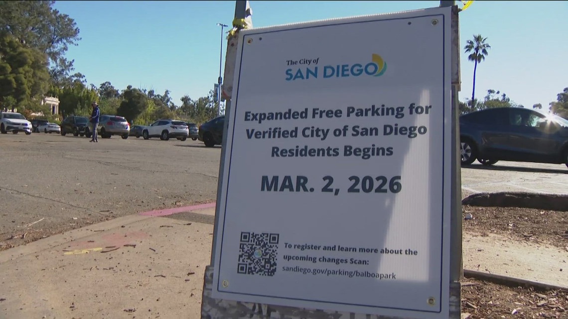 City of San Diego residents gain free parking access at 70% of Balboa