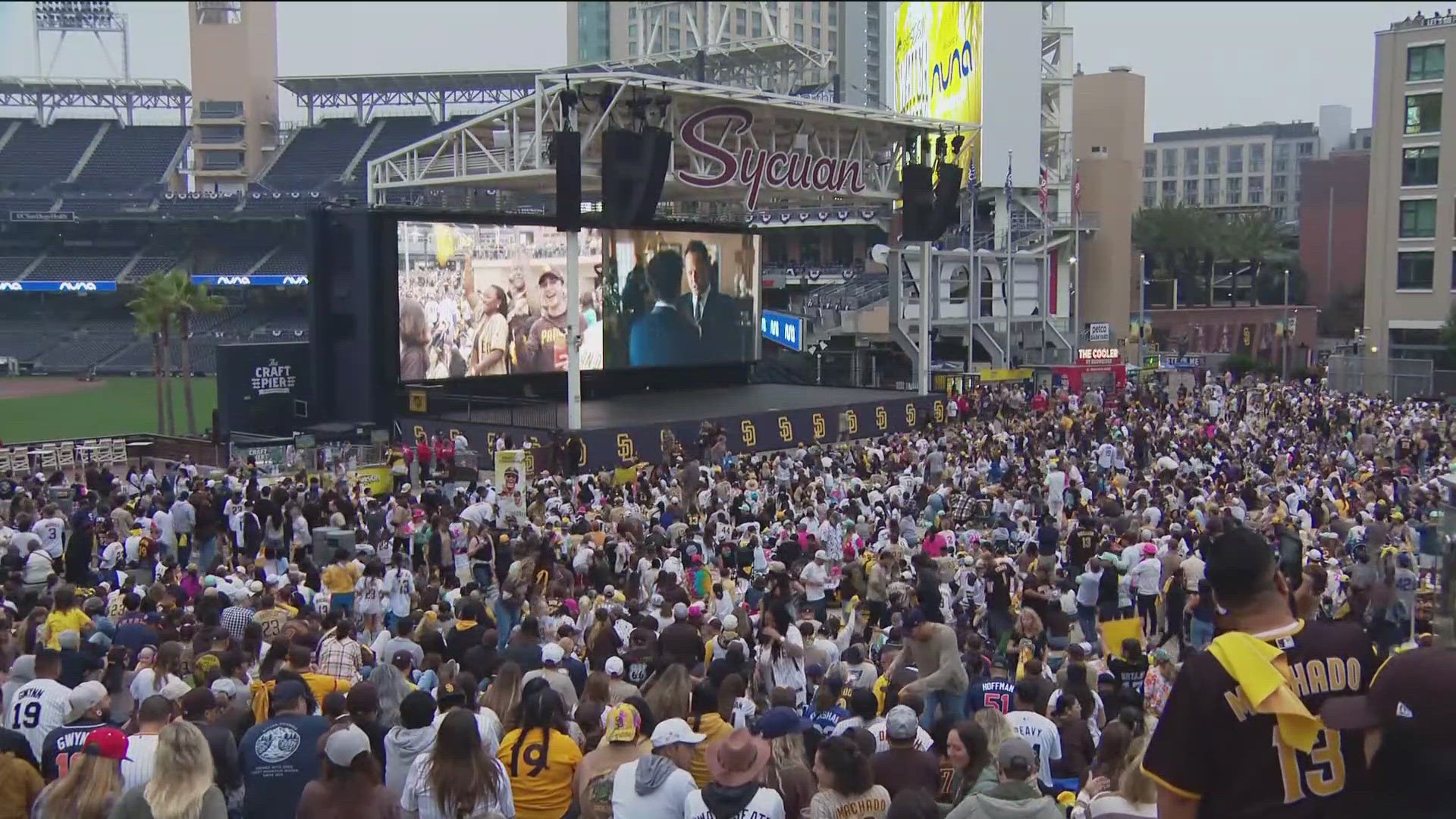 Padres lost the first game in the best of five games series. Game 2 set for 5:03 p.m. Sunday.