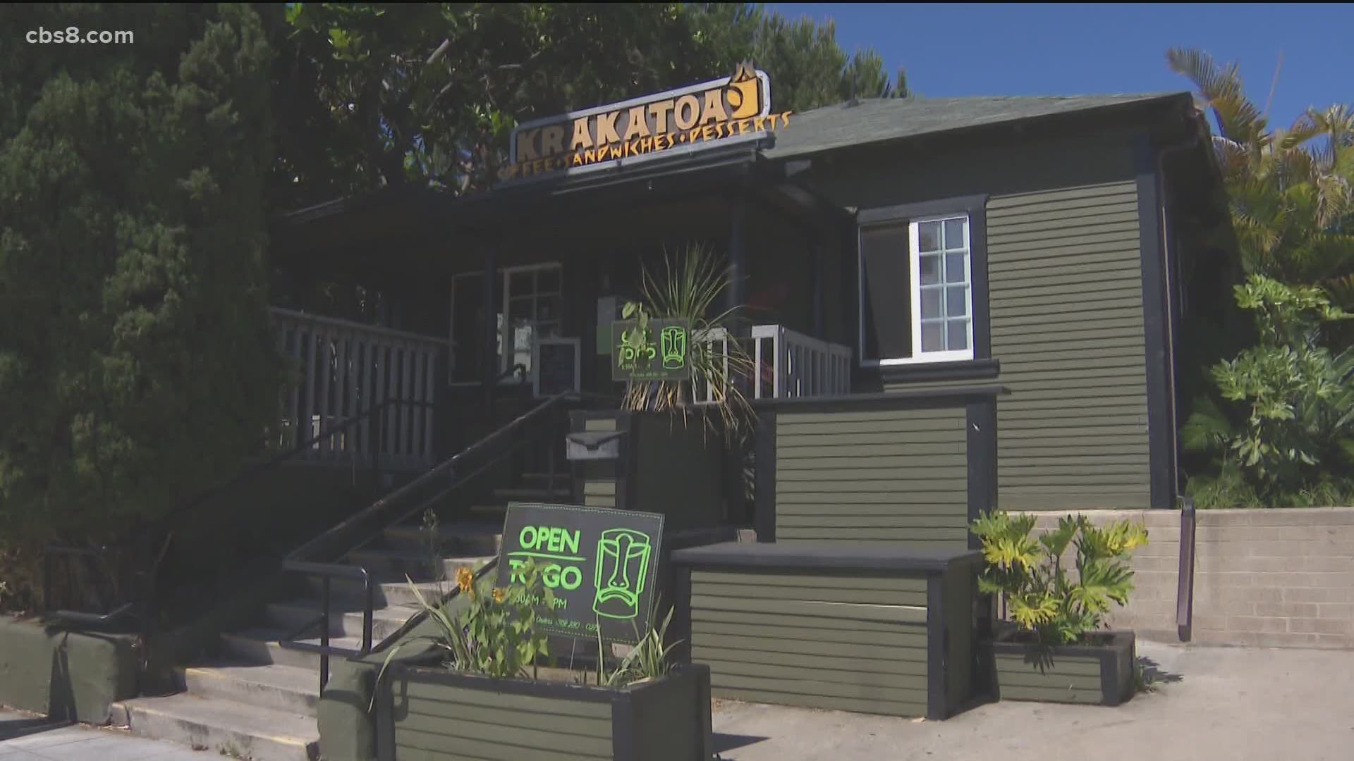 As soon as Governor Newsom and the county give the go ahead, places like Krakatoa in Golden Hill will be ready to reopen.