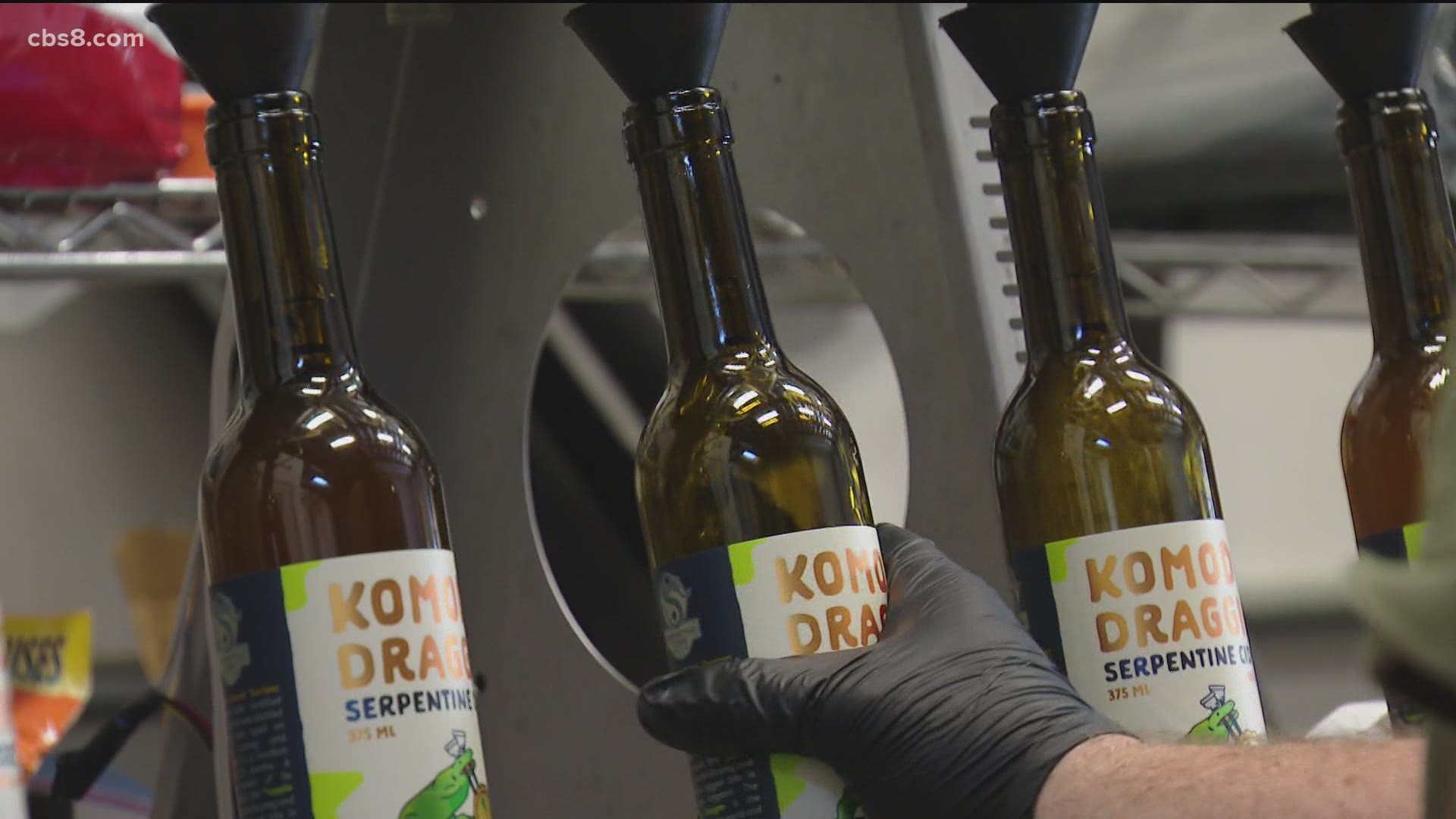 The Serpentine Cider team spent Friday bottling cider, knowing online and to-go orders will be their only option once the stay-at-home order takes effect.