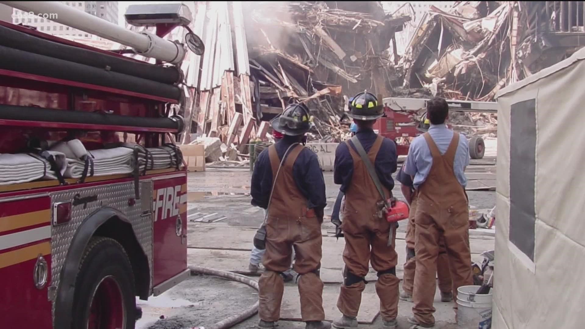 “When a firefighter or police officer was recovered and were lifted to where we were, the whole site would stop at the moment, it was completely silent.”