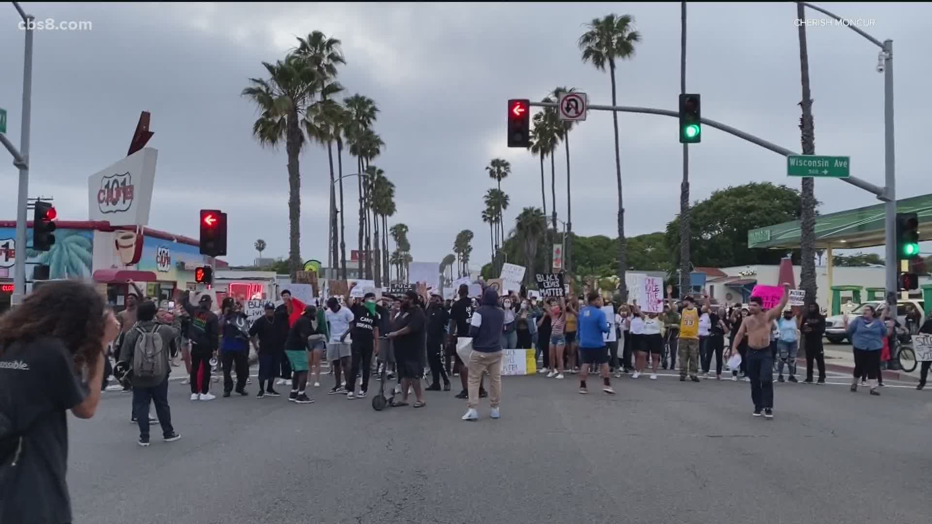 A protest was held in North County San Diego Thursday afternoon. The City of Oceanside also had a protest in the area Wednesday night.