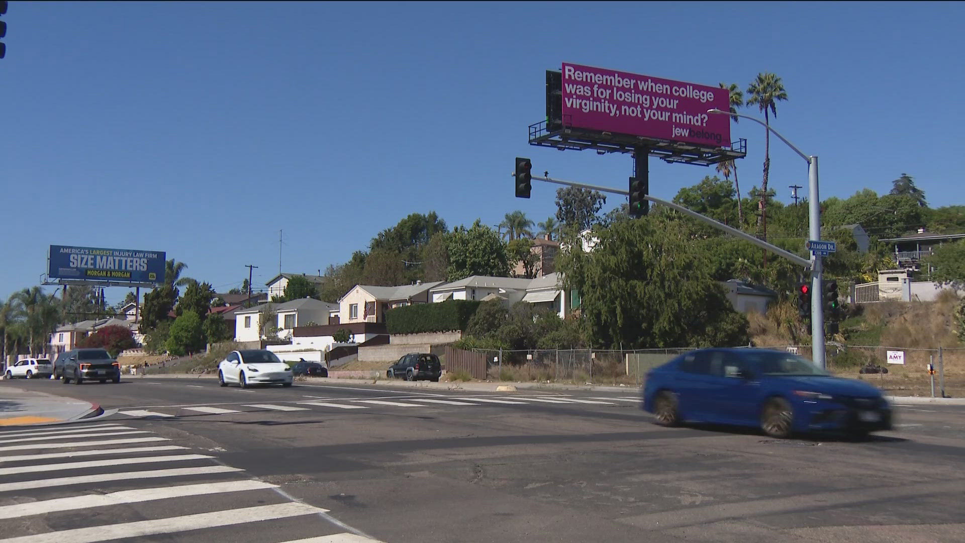 People seeing the messages have mixed reactions on the bright, bold signs.