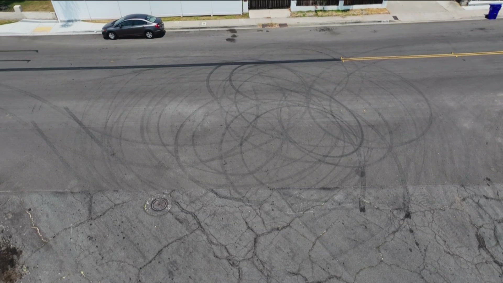 The dangerous drivers circle near Bonita Drive, but San Diego and National City police departments can't agree on whose jurisdiction the crime takes place in.