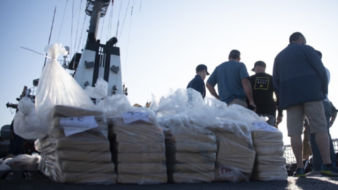 Coast Guard offloads $92M worth of seized cocaine in San Diego | cbs8.com