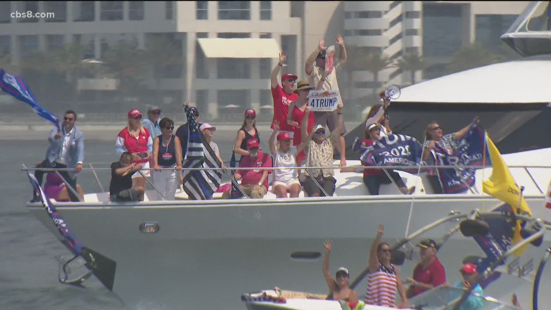 Thousands of boats took to the water Sunday in San Diego in support of the president.