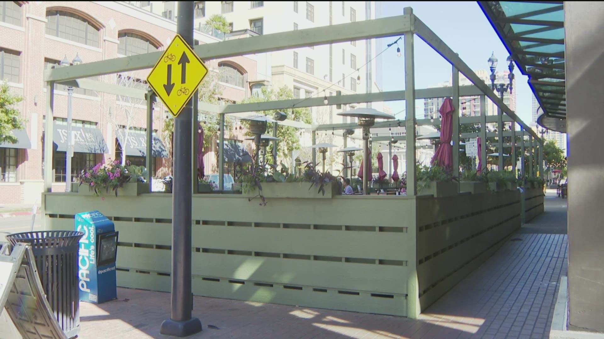 Wednesday marks a key deadline for restaurant owners in the city of San Diego when it comes to those temporary permits.