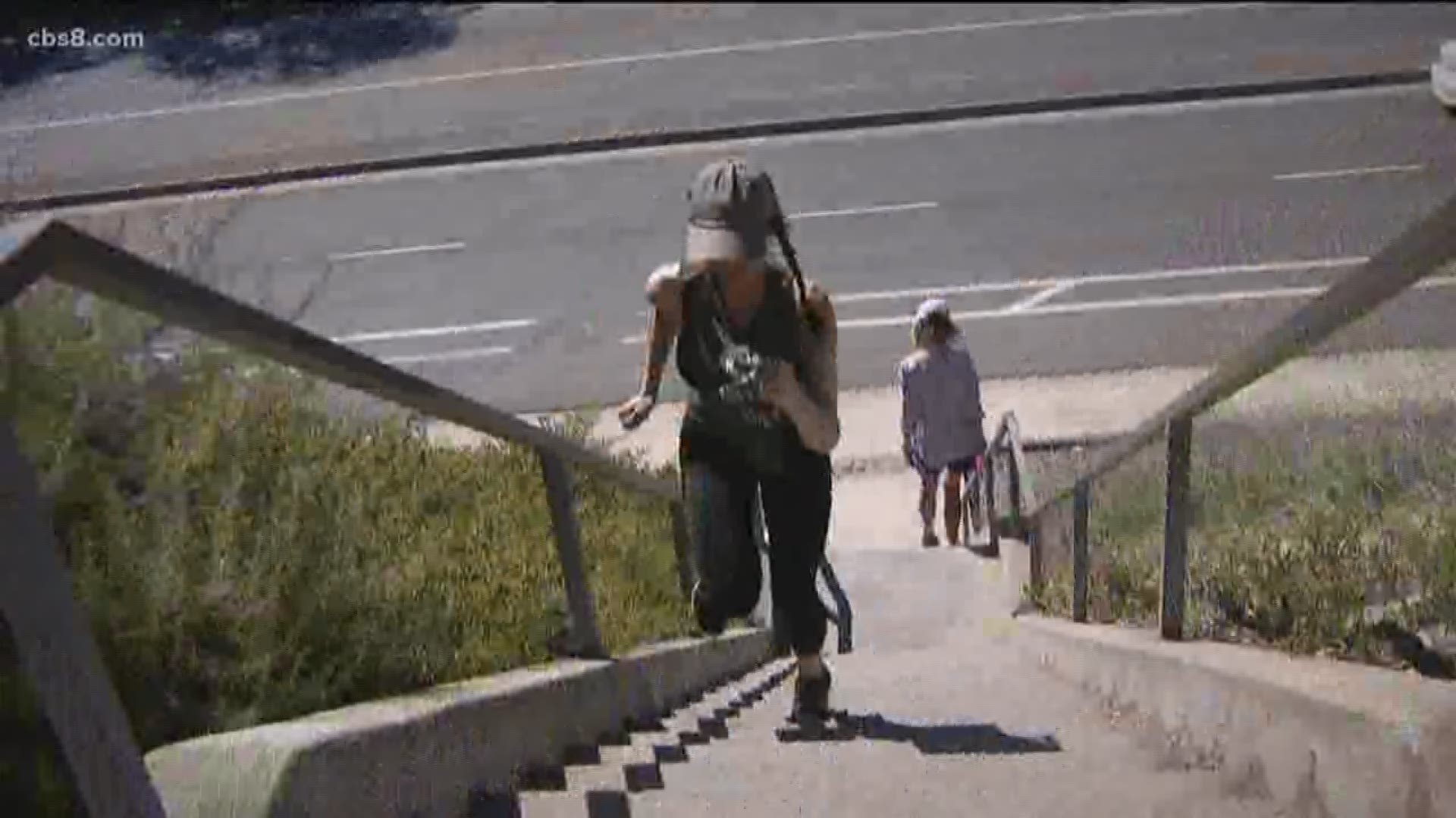 It's a set of stairs with the fiery name located on Clairemont Mesa Blvd. and Antigua Blvd.