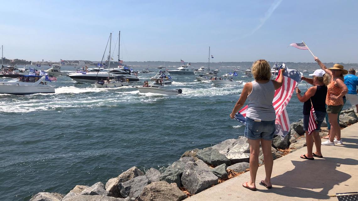 President Trump Boat Parade held on San Diego Bay