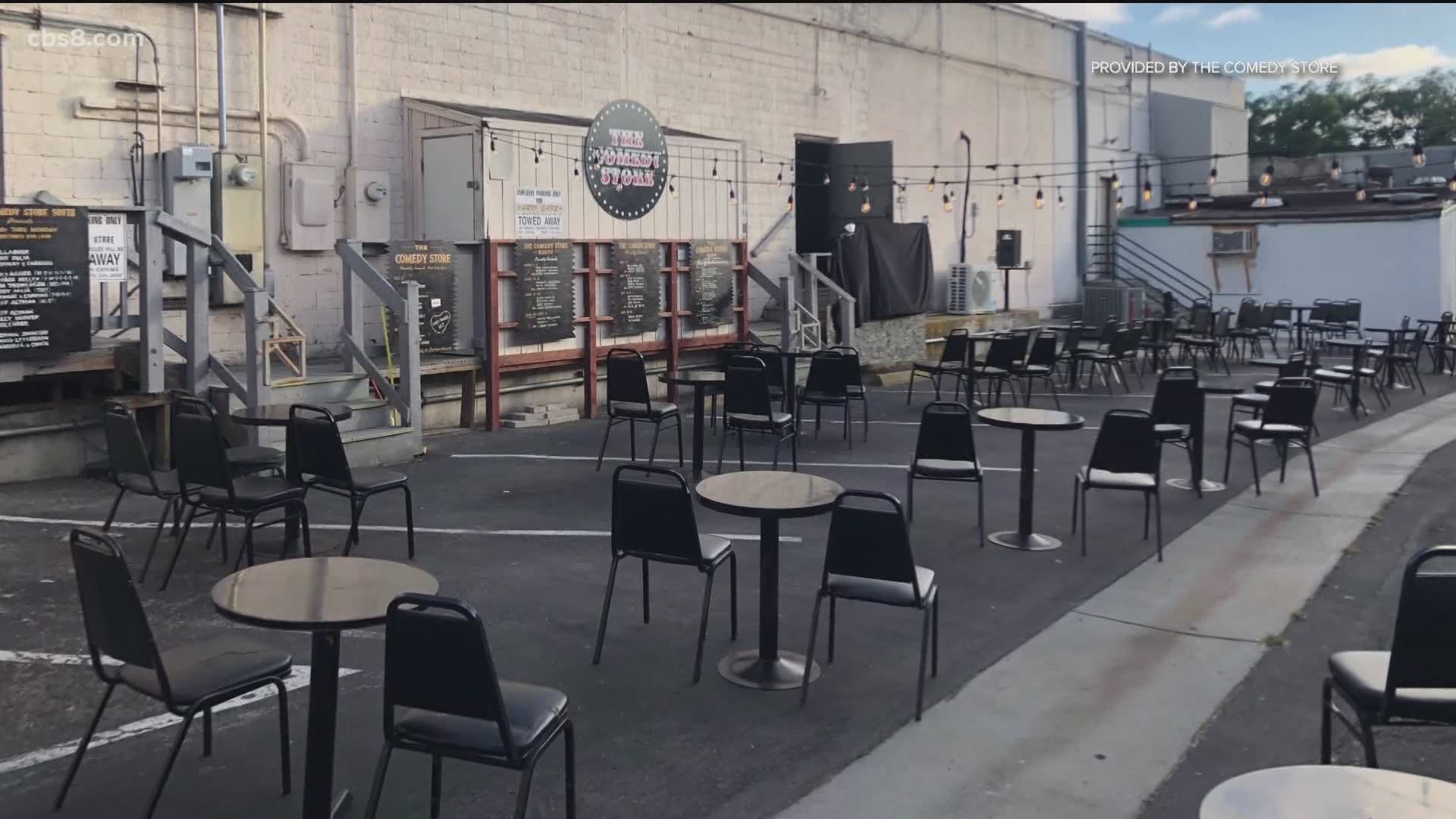 Two San Diego comedy clubs ordered to close despite operating outdoors