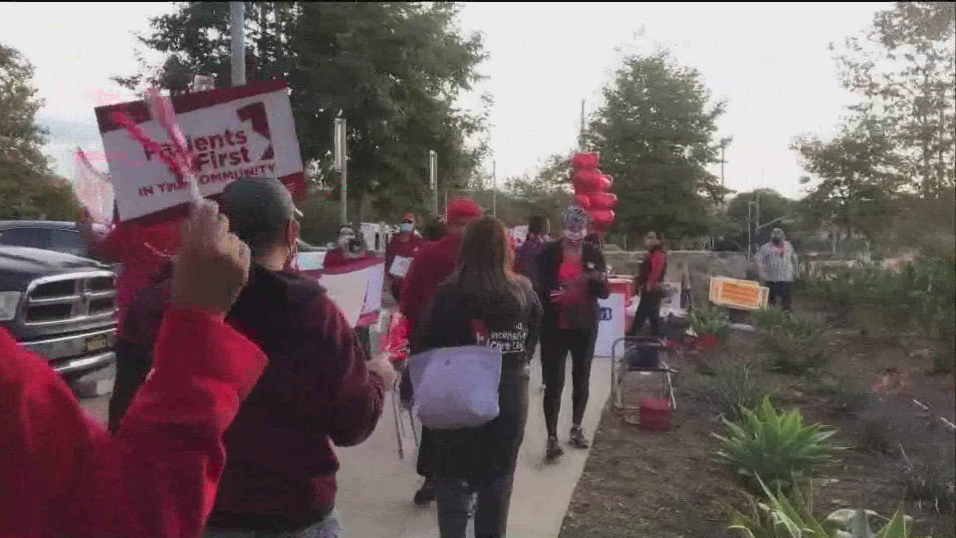 Healthcare workers say they have been completely disregarded as Palomar Health continues with staff shortages, layoffs, outsourcing, and unsafe patient conditions.