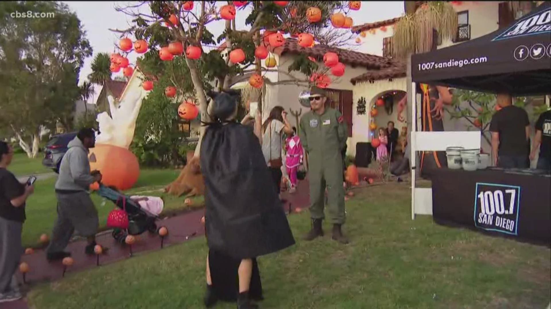 In one San Diego community, the whole neighborhood joined in on the Halloween fun.