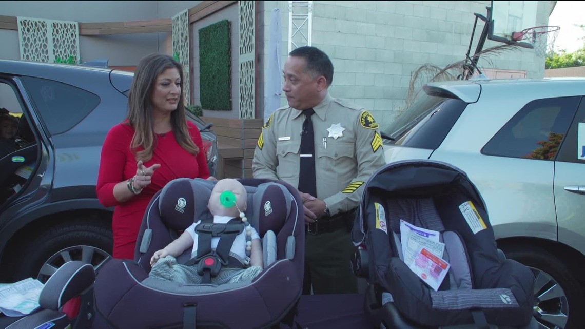 San Diego Sheriff’s talk about Child Passenger Safety Week