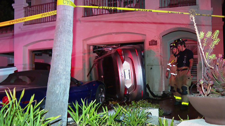 Suspected DUI driver crashed into home, hospitalized with serious ...