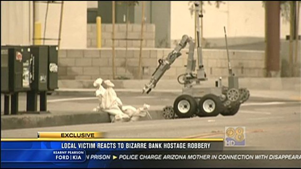 Local victim reacts to bizarre bank hostage robbery in Los Angeles