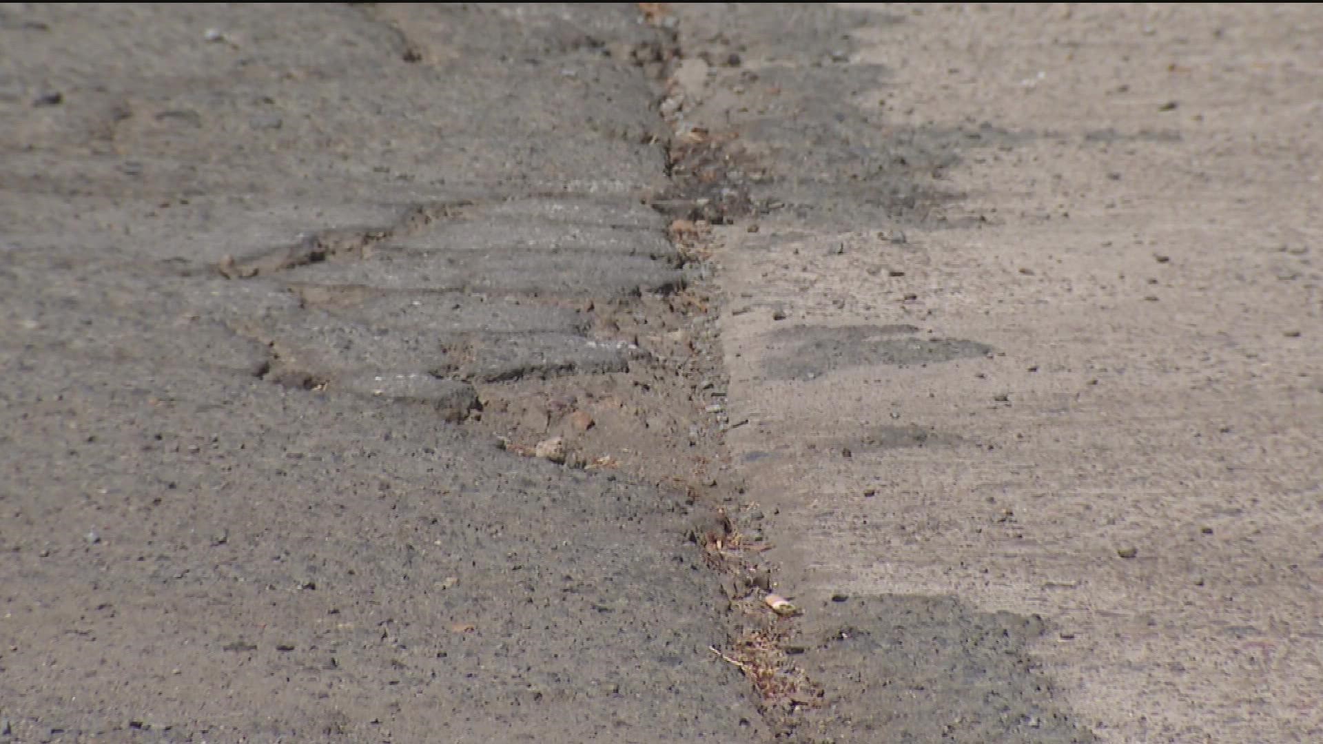 Residents have filed several reports to have streets repaved but the city says there is no funding