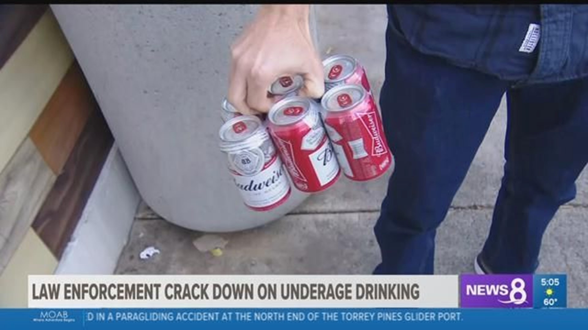 Law enforcement take part in underage drinking decoy operation