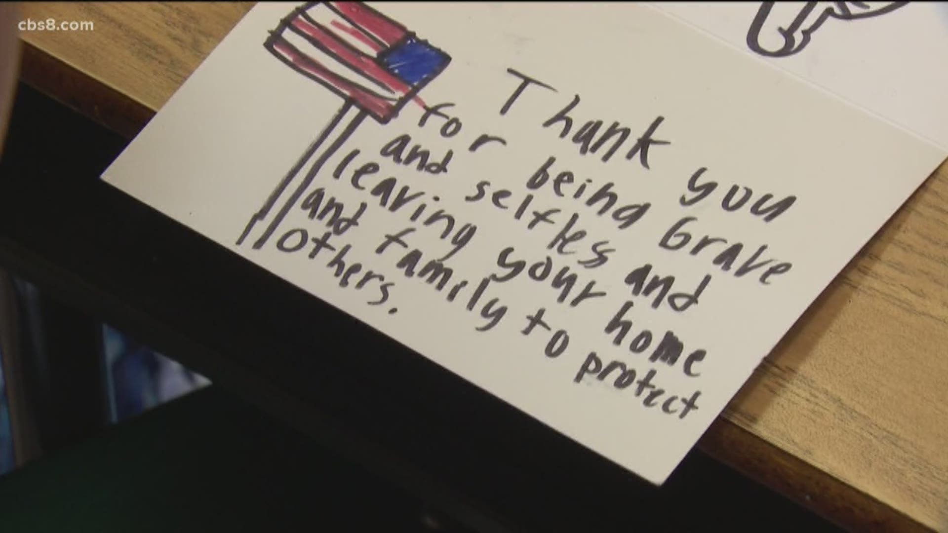 Nearly 165,000 cards will be sent to a fulfillment group which will then send the letters to service members.