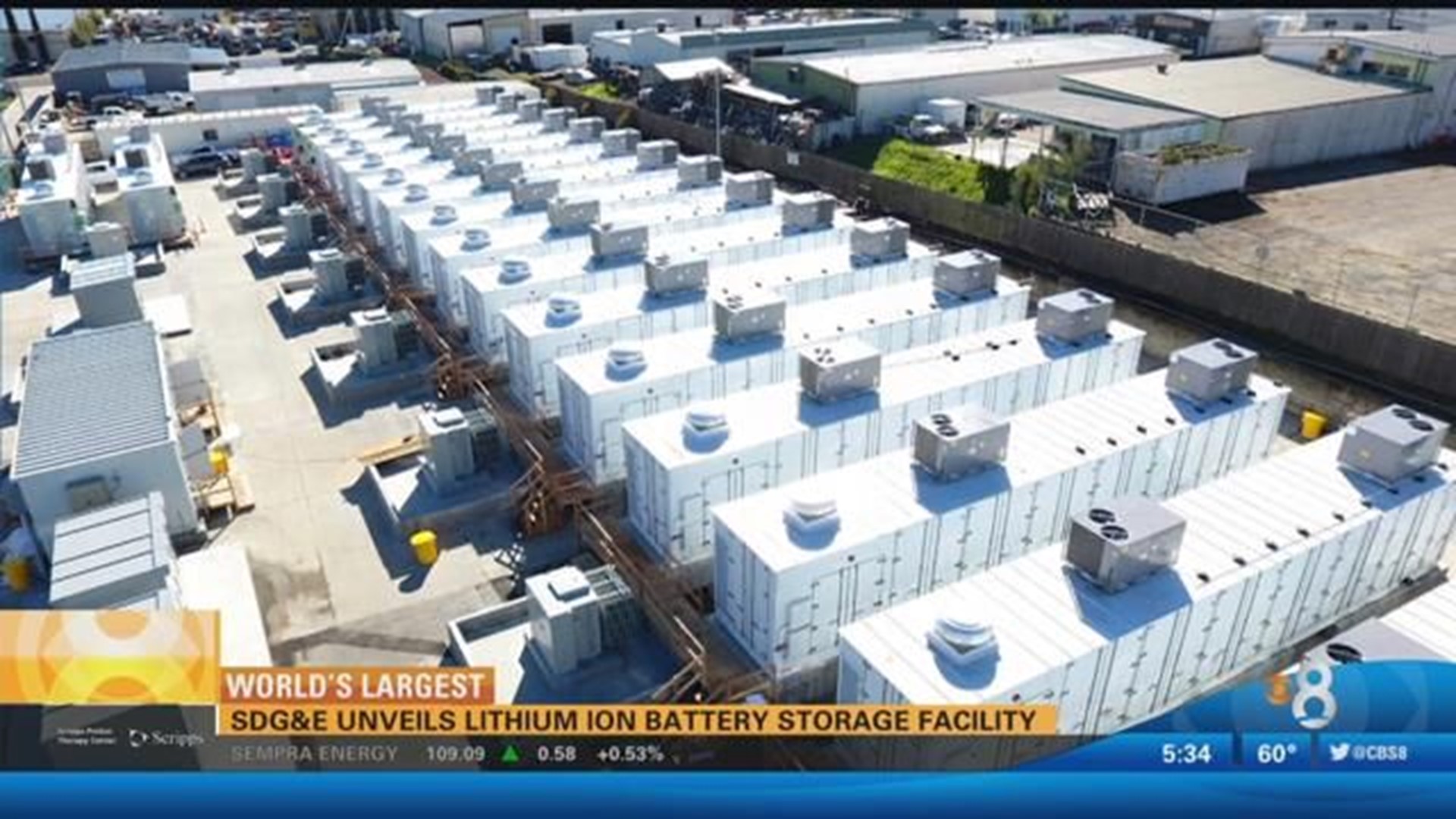 SDG&E unveils lithium battery storage facility