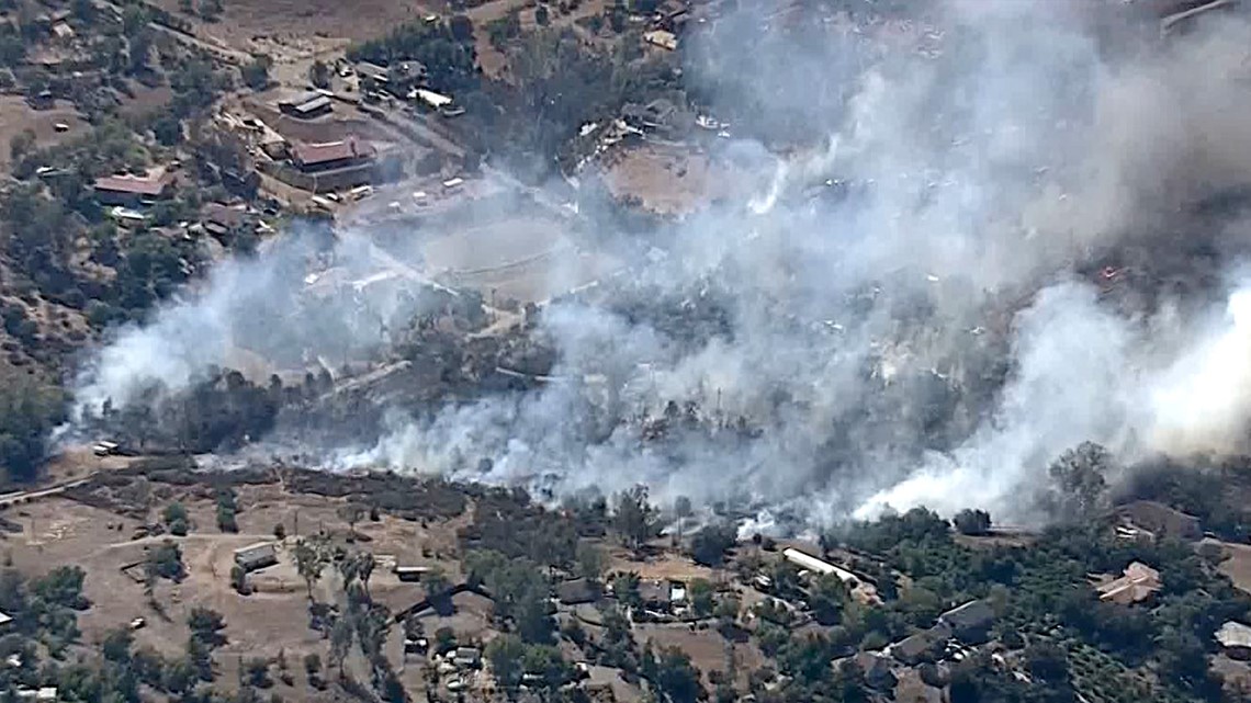 Miller Fire In Valley Center Area