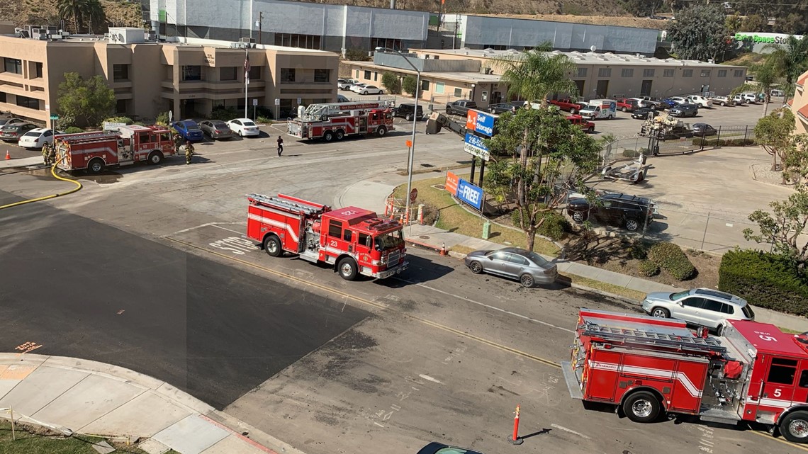 Gas leak in Mission Valley causes road closures | cbs8.com
