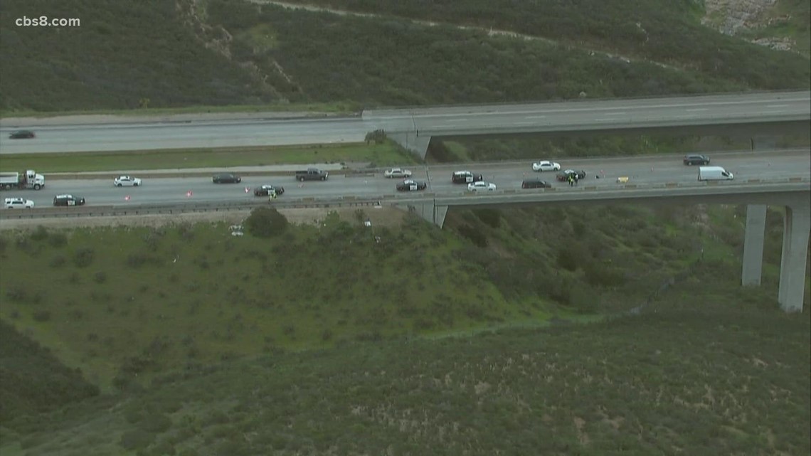 Major traffic backup on SR52 in Santee due to fatal motorcycle