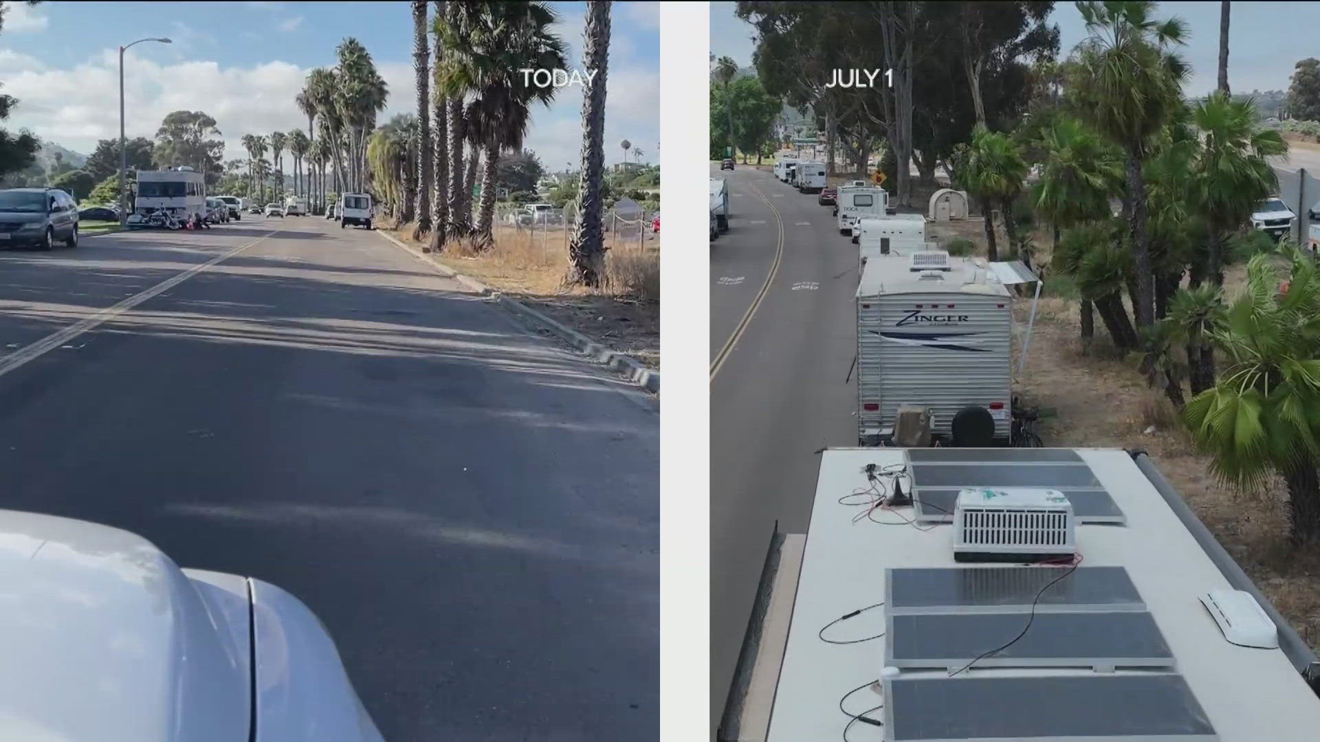 San Diego Police are continuing to enforce the ban on overnight RV parking, especially around Mission Bay.