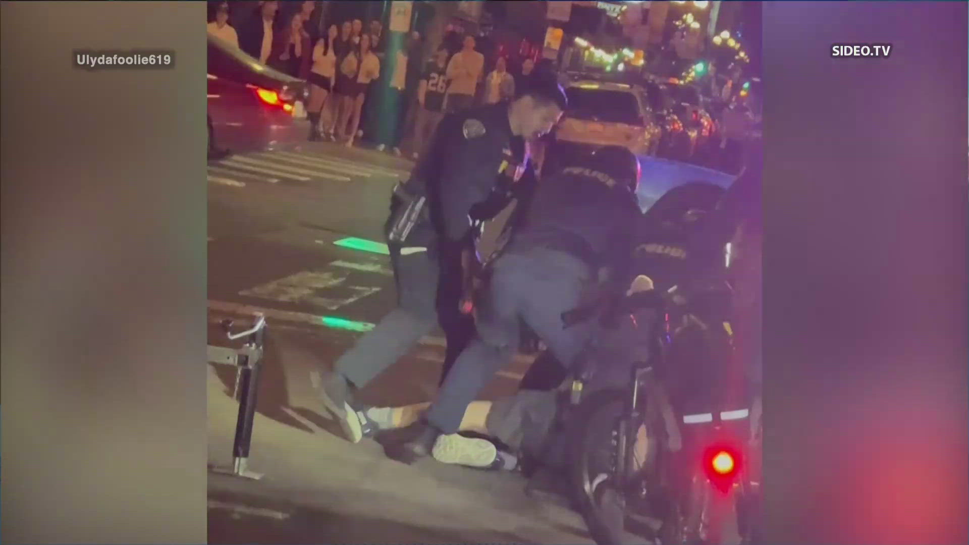 Man arrested after running over SDPD officer’s bike during DUI stop ...